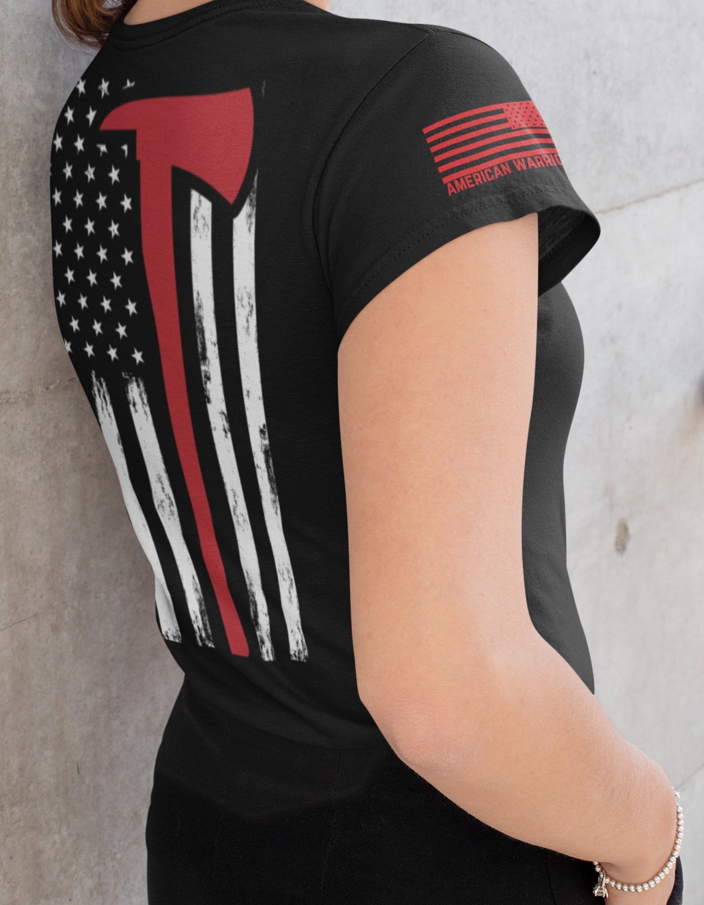 Women's Shirts - T-Shirts - First Responders Thin Red Line Fireman T-Shirts