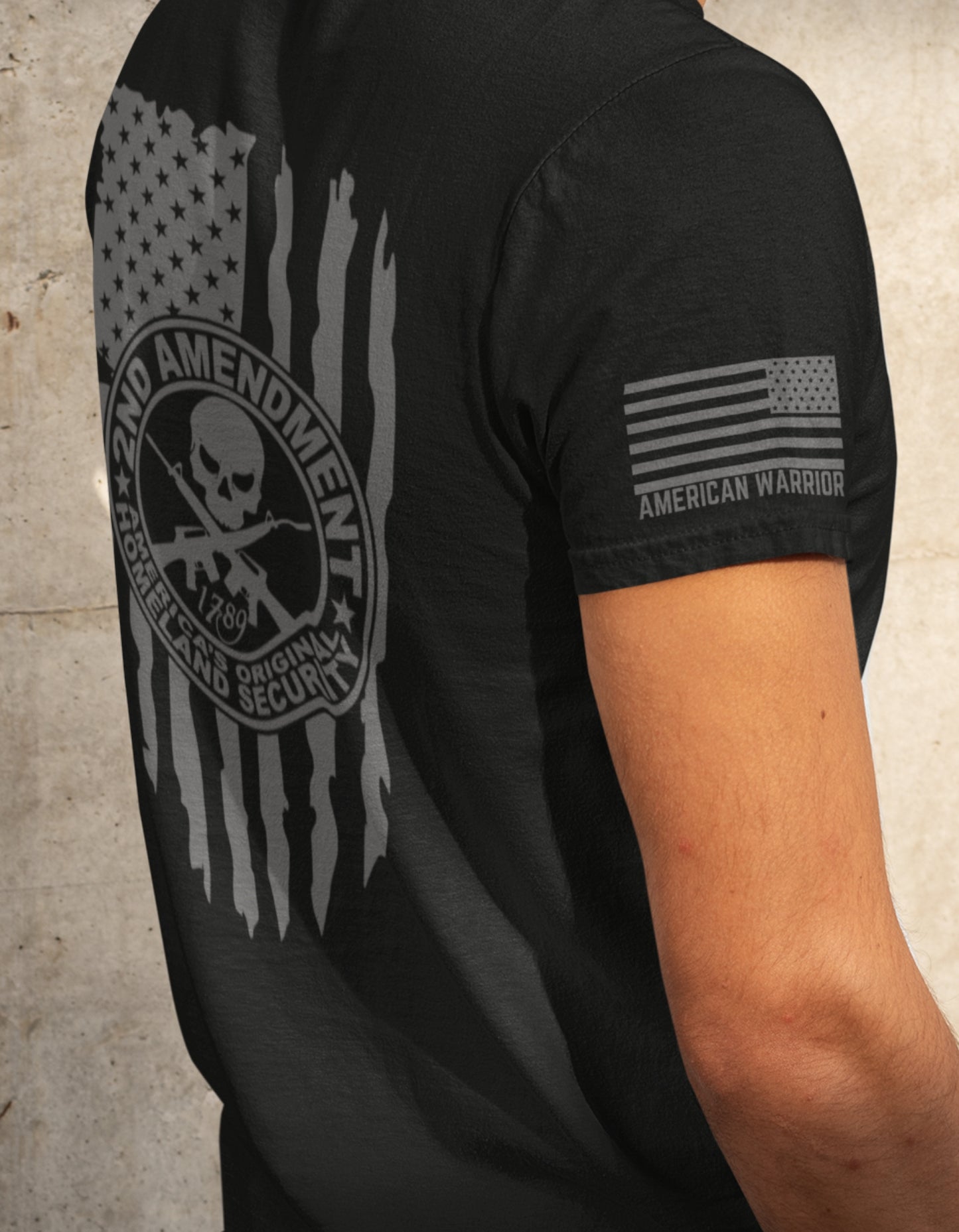 American Warrior 2nd Amendment Shirt | Defend Your Rights in Style with this Black T-shirt
