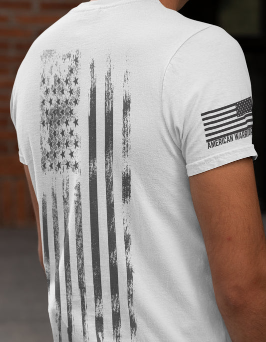 Men's Shirts - America Patriotic White T-shirt