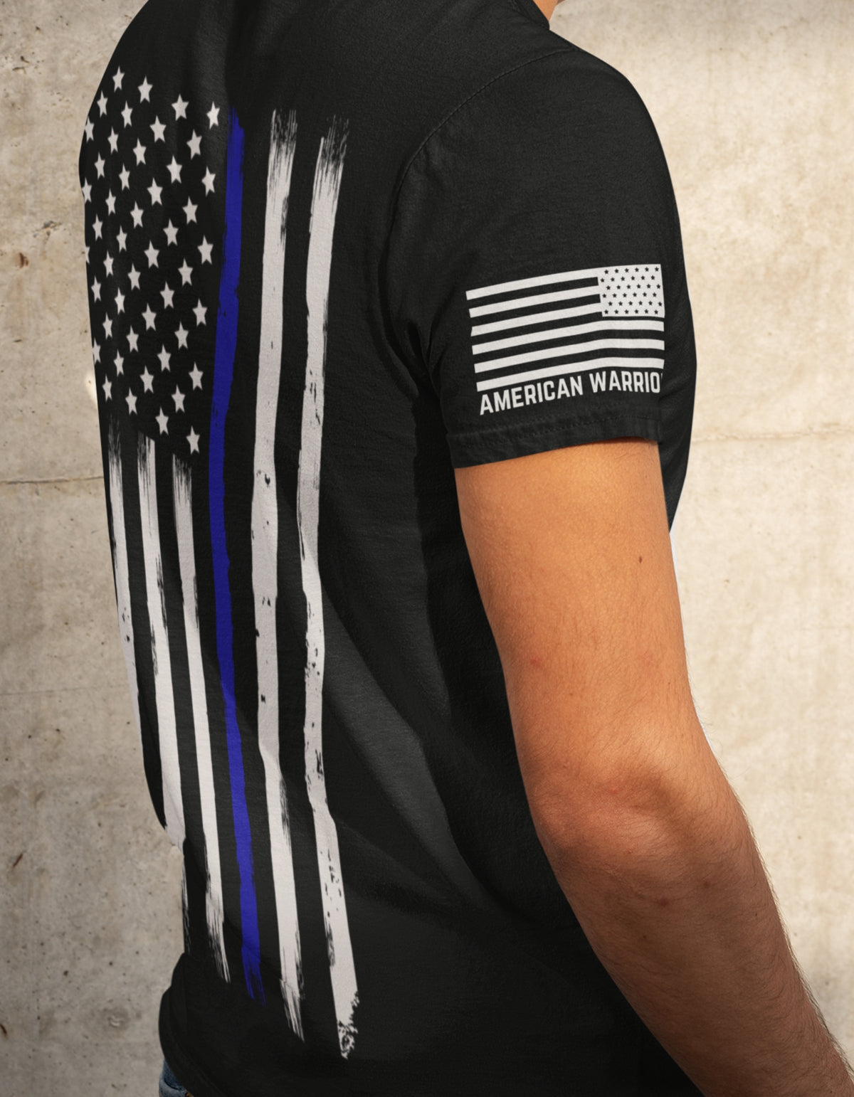 Men's Shirts - T-Shirts - First Responder Thin Blue Line T-Shirts