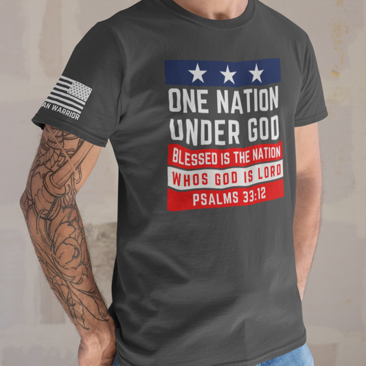 Patriotic “One Nation Under God” Tee – Wear Your Faith & Freedom