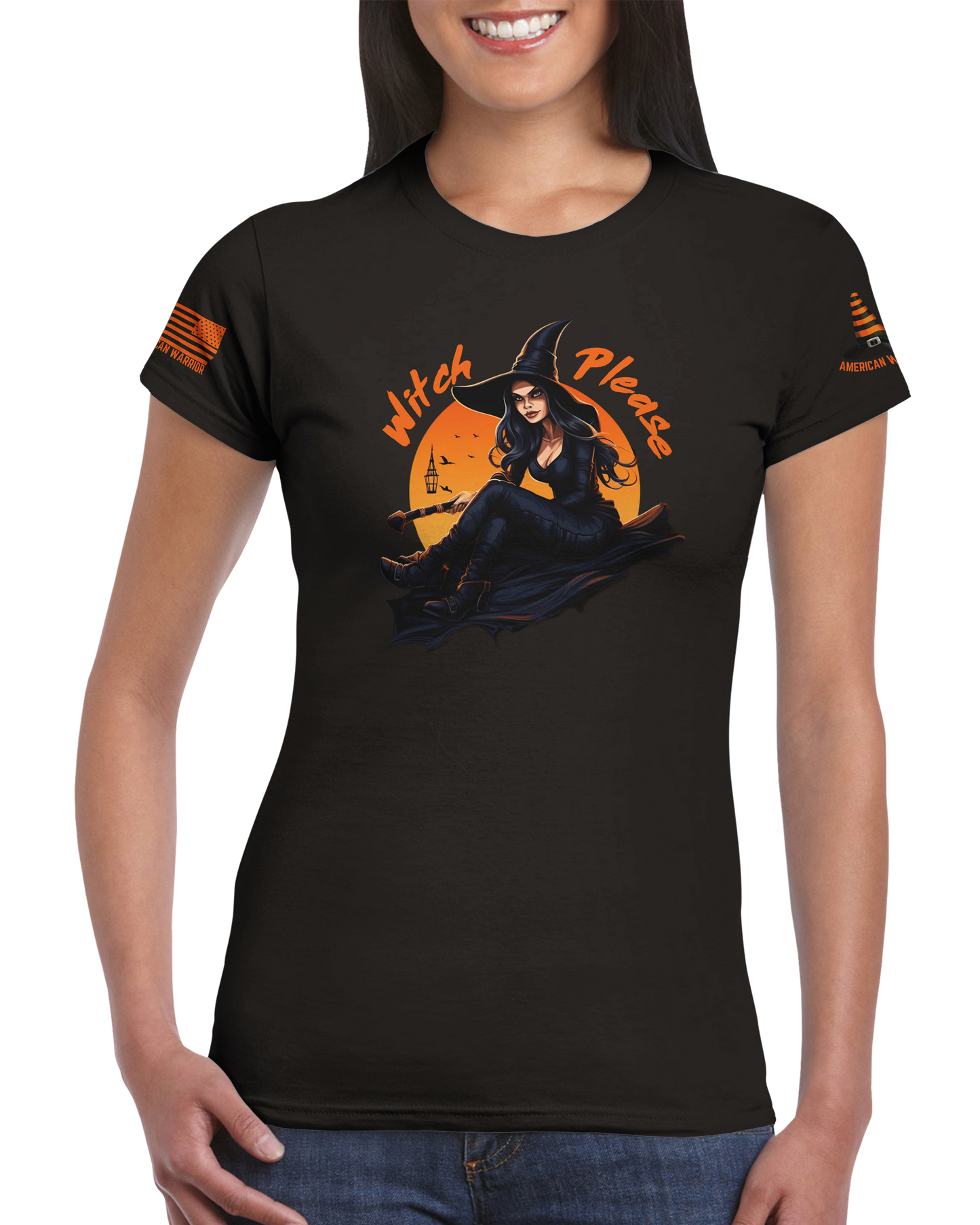 Women's Shirts - T- Shirts - Witch Please Fun Halloween T-Shirts