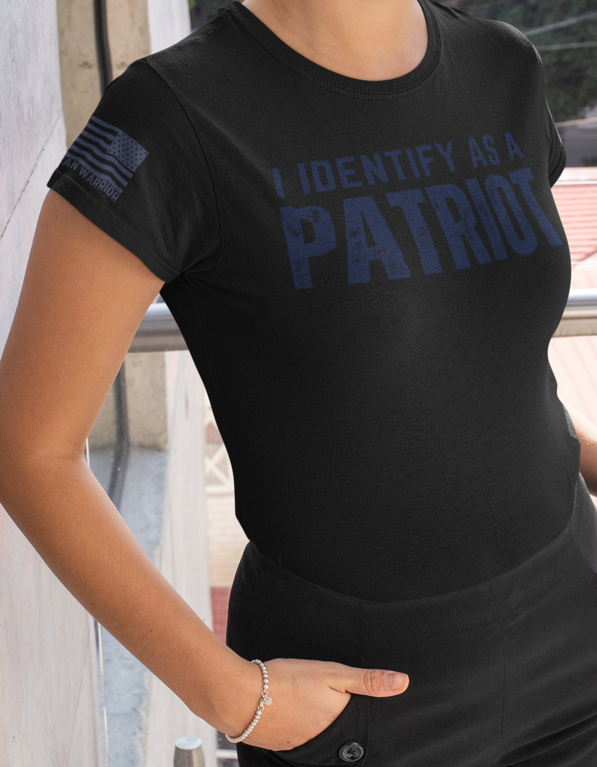 Unapologetically American – I Identify As A Patriot Tee