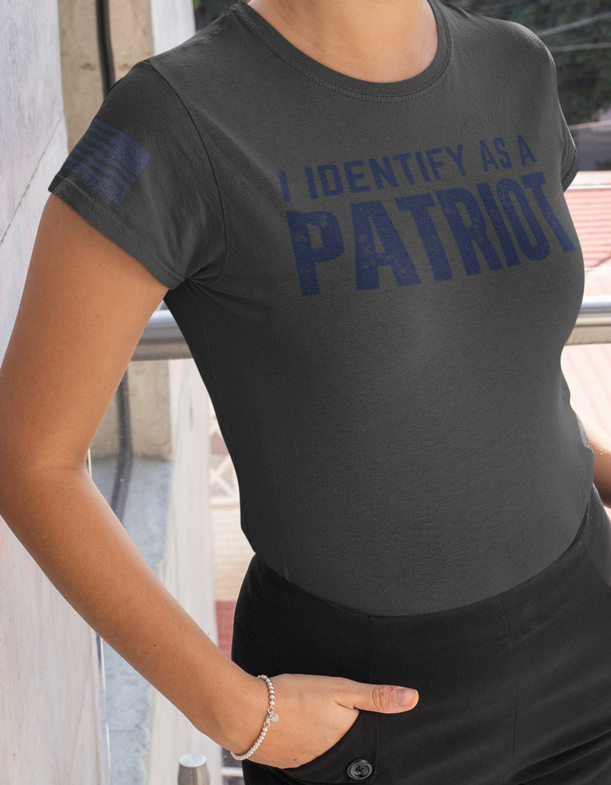 Unapologetically American – I Identify As A Patriot Tee