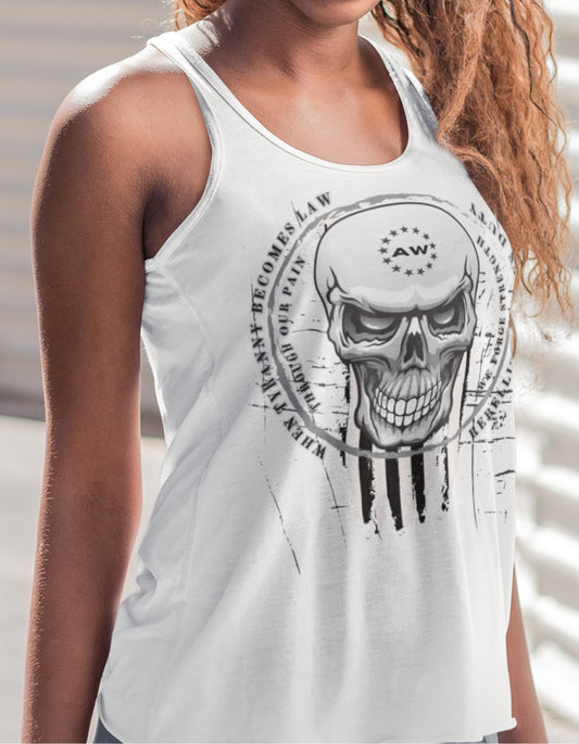Unleash Your Inner Warrior – Skull Warrior Tri Rocker Tank
