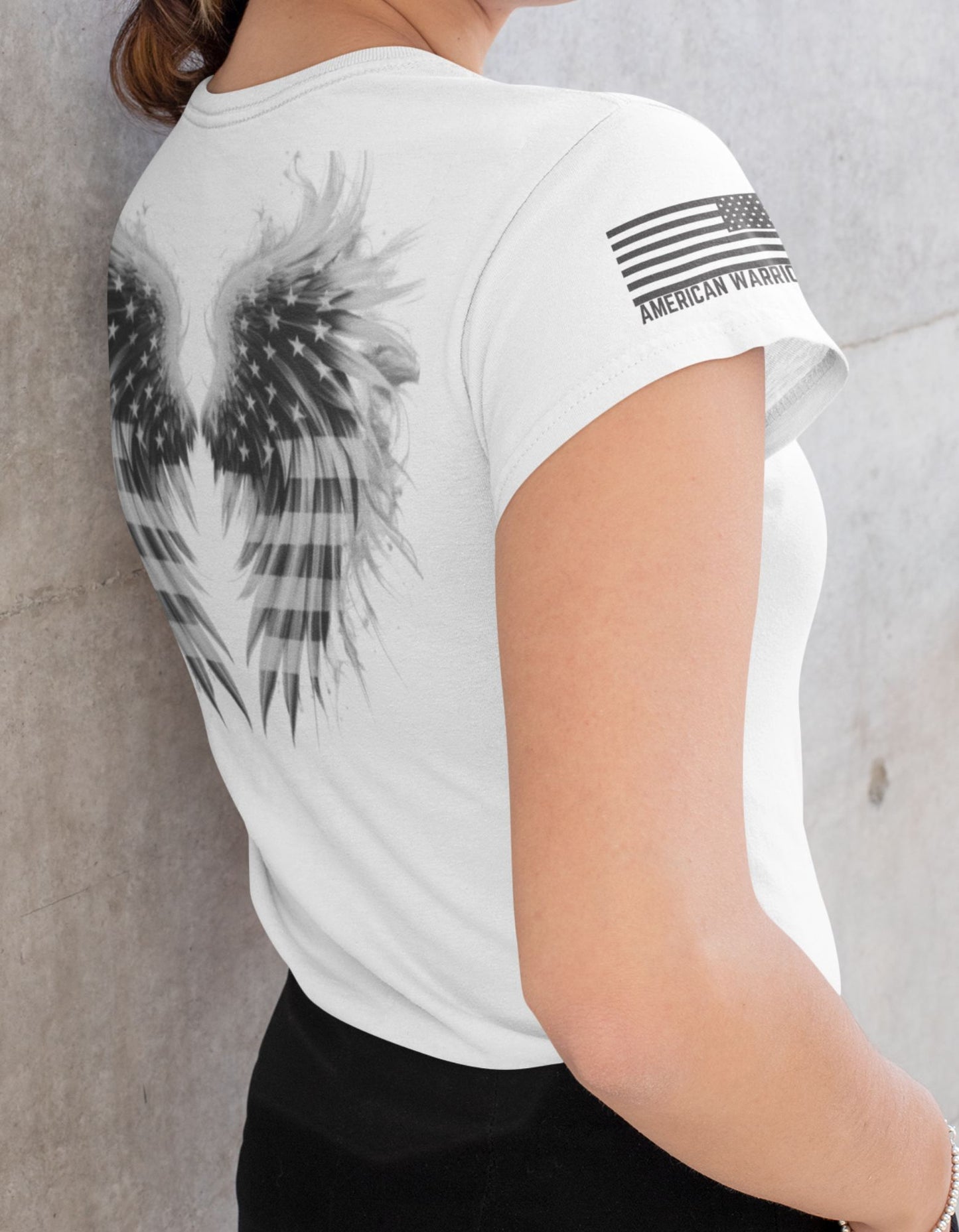 Wear Hope. Spread Hope. Shop the Carry Hope on Her Wings Women's White T-Shirt (Carry Hope on Her Wings T-Shirt, Hope Apparel)